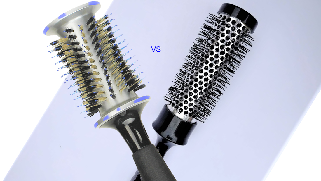 Aerated brushes versus a HOTHEADS® Boar Bristle brushes  